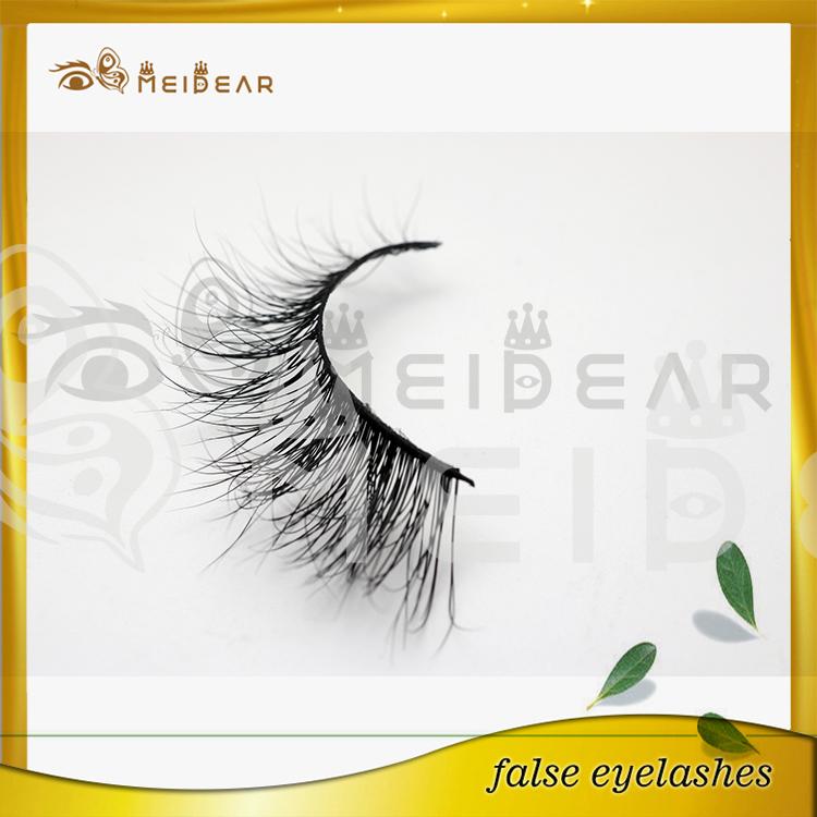 Factory supply private package lovely 3d real mink lashes 
